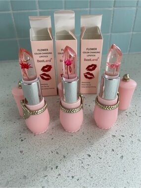 Flower Jelly Lipstick Set Temperature Change Moisturizer